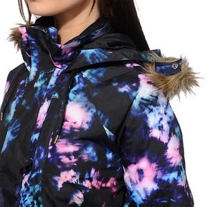 Burton dry ride tiedye snowboard jacket